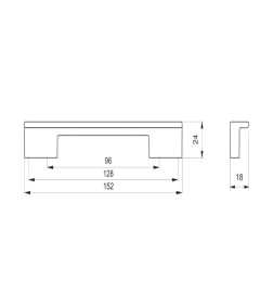 Ручка пластиковая PS17/C17-096/128 металлик+бук