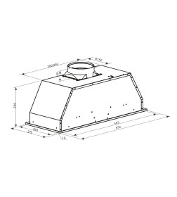 Вытяжка кухонная "making Оasis everywhere" UNС-50W (FR)