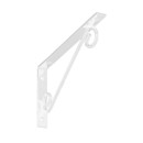 Кронштейн декоративный прямой WOP 200 белый (526701) 