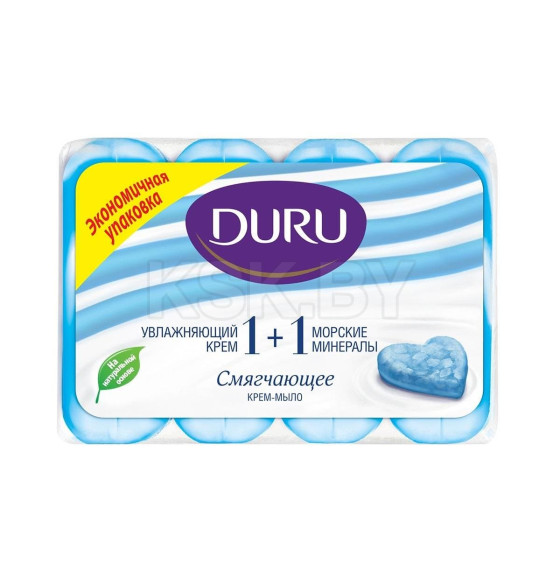 Мыло туалетное DURU Soft Sensation  Морские минералы, 4*90г