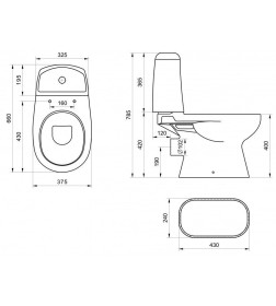 Унитаз напольный Santek Цезарь WH301746