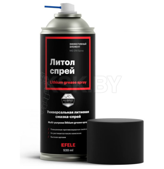 Смазка универсальная литиевая EFELE Литол SPRAY (520 мл) (97626) 