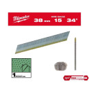 Гвозди для нейлера 15G/34°/38 мм (упак. 2500 шт.) Milwaukee 4932492575 (4932492575) 