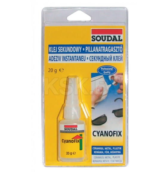 Клей секундный Soudal Cyanofix 84А, 20г (118049) 