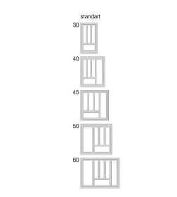 Вкладыш шуфлядный STANDARТ 40/430, белый (факт.размер 330х430мм)