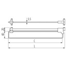 Вешалка выдвижная L-250 (16117) 