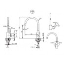 Смеситель для кухни Bravat Drop F74898C-1 (F74898C-1) 