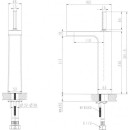 Высокий смеситель для умывальника Bravat Spring F179113C-A (F179113C-A) 