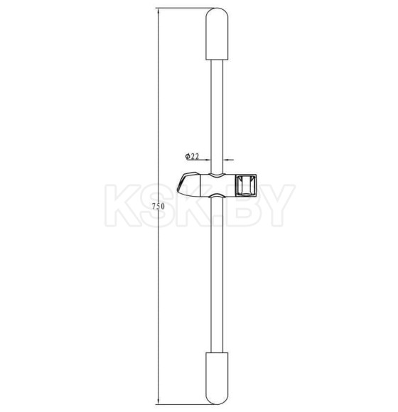 Душевая штанга Bravat D148CP (D148CP-RUS) 