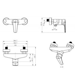 Смеситель для душа Bravat Arden F9351385CP-01