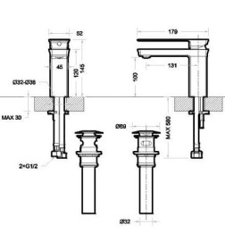 Смеситель для умывальника Bravat Phillis F156101C