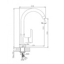 Смеситель для кухни Haiba HB70805-8, белый (HB70805-8) 