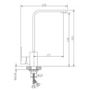 Смеситель для кухни Haiba HB70807, сталь (HB70807) 