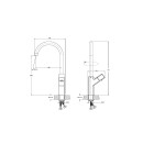 Смеситель для кухни Haiba HB70577, хром (HB70577) 