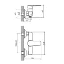 Смеситель для душа Haiba HB20563, хром (HB20563) 