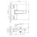 Смеситель для ванны Haiba HB60616, хром (HB60616) 