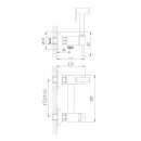 Гигиенический душ со смесителем Haiba HB5510-4, бронза (HB5510-4) 