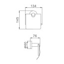 Держатель для туалетной бумаги Haiba HB8303, сталь (HB8303) 