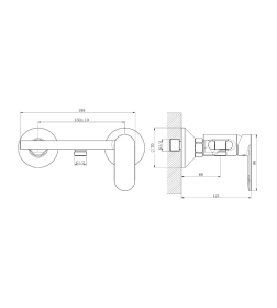 Смеситель с гигиенической лейкой Haiba HB5516-8