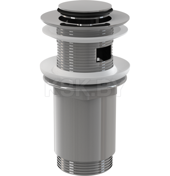 Водослив для умывальника click/clack 5/4" цельномет с малой заглушкой A391 (A391-BL-01) 