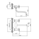 Смеситель для кухни Cron CN4608, хром (CN4608) 