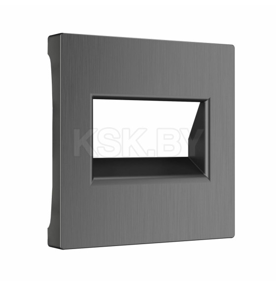 Накладка для двойной розетки Еthernet RJ-45 (графит рифленый) Werkel W1191104 (W1191104) 