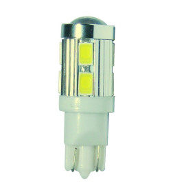 Автолампа светодиодная T10W (W2.1x9.5d) 10 SMD 5630 WHITE 6000K 600лм 12V MEGAPOWER