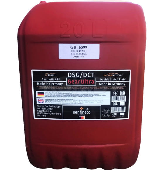 Масло трансмиссионное Senfineco DSG/DCT GearUltra, кан..20 л. (20-8697) 