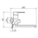 Смеситель для ванны РМС SL133-006E (SL133-006E) 