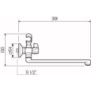 Смеситель для ванны РМС SL116-140 (SL116-140) 