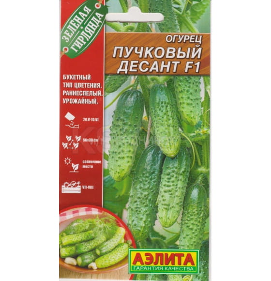 Огурец Пучковый десант  F110шт семена.