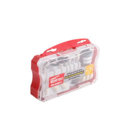 Набор аксессуаров для гравера WORTEX 20 предметов в боксе (чистка/полировка)