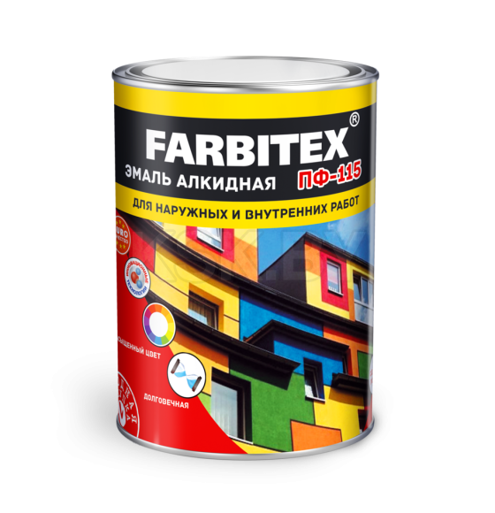 Эмаль алкидная ПФ-115 FARBITEX светло-голубая,  20 кг (Ф3476600) 