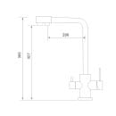 Смеситель для кухни Gross Aqua GA3121609SS Neosteel (GA3121609SS)