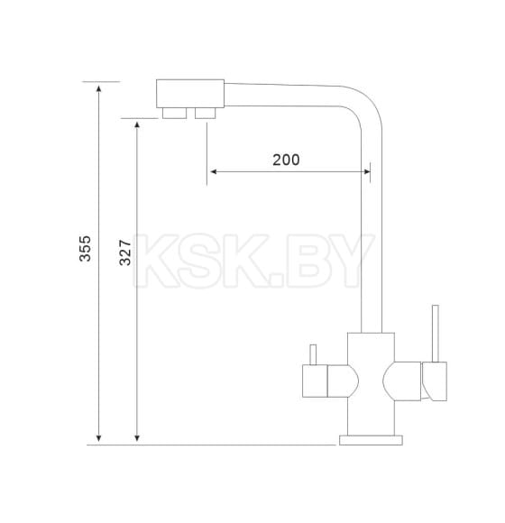 Смеситель для кухни Gross Aqua GA3121609SS Neosteel (GA3121609SS)