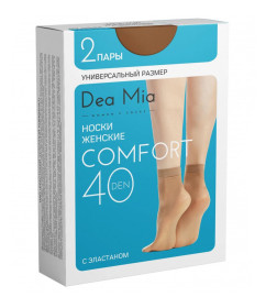 Носки женские 1412/8 Брестские DEA MIA COMFORT 40 (ПА плотные эластичные), р. УНИВЕРСАЛЬНЫЙ (23-25) NATURAL