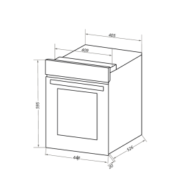 Духовой шкаф электрический MAUNFELD EOEC516BG