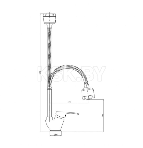 Смеситель для кухни Gross Aqua Base, 3205258C-B015 (3205258C-B015) 