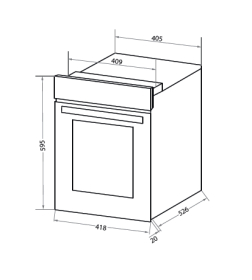 Духовой шкаф электрический HOMSair OES456BK