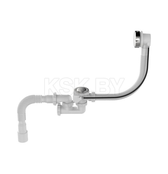 Сифон для ванны регулир. 1 1/2"х40 с выпуск. и перелив. с г.т.40х40/50 полуавтомат  V312-18-MR (V312-18-MR) 