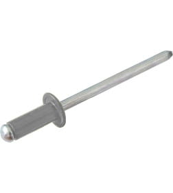 Заклепка вытяжная 4.0х10 мм алюминий/сталь, RAL 7004 (200 шт в пласт. конт.) STARFIX (Цвет сигнальный серый)