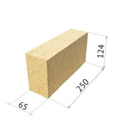 Кирпич огнеупорный шамотный ША(Б)-8 (250х124х65)