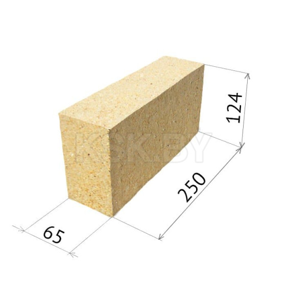 Кирпич огнеупорный шамотный ША(Б)-8 (250х124х65)