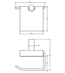 Держатель для туалетной бумаги Haiba HB8403-4, бронза