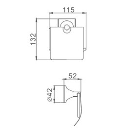 Держатель для туалетной бумаги Haiba HB8503, хром