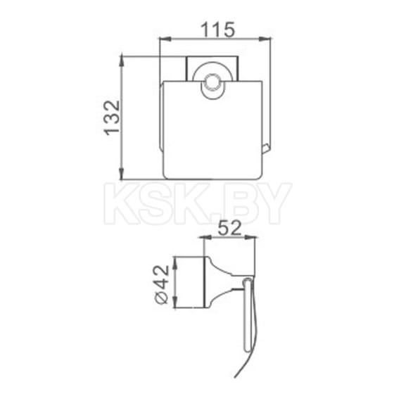 Держатель для туалетной бумаги Haiba HB8503, хром (HB8503) 