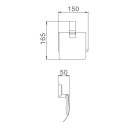 Держатель для туалетной бумаги Haiba HB8803, хром (HB8803) 