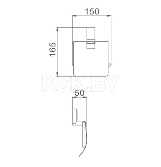 Держатель для туалетной бумаги Haiba HB8803, хром (HB8803) 