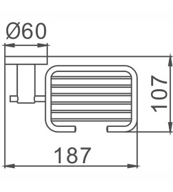 Мыльница Haiba HB8302-1, сталь