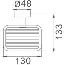 Мыльница Haiba HB8702-1, черный (HB8702-1) 